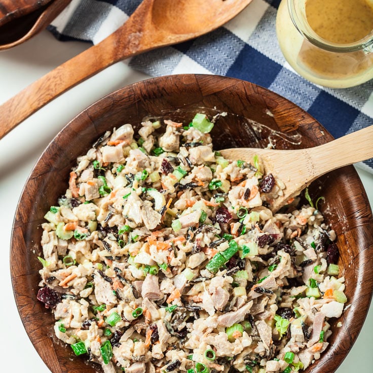 wild rice chicken or turkey salad no watermark