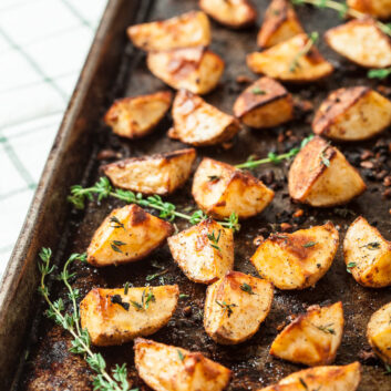 garlic herb roasted potato