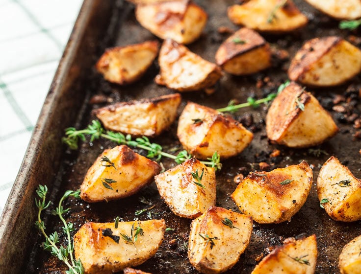 garlic herb roasted potato