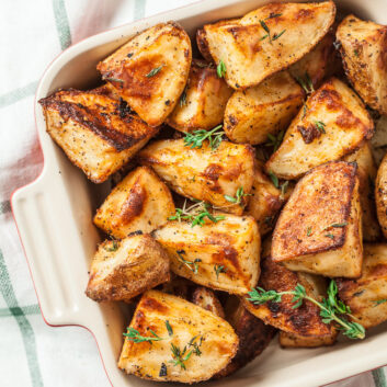 garlic herb roasted potatoes