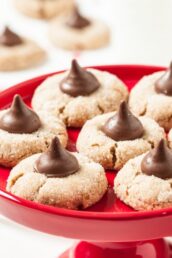 Almond Cookies with Chocolate Kisses