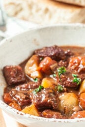 Beet Stew in a bowl