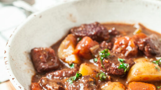 Beet Stew in a bowl