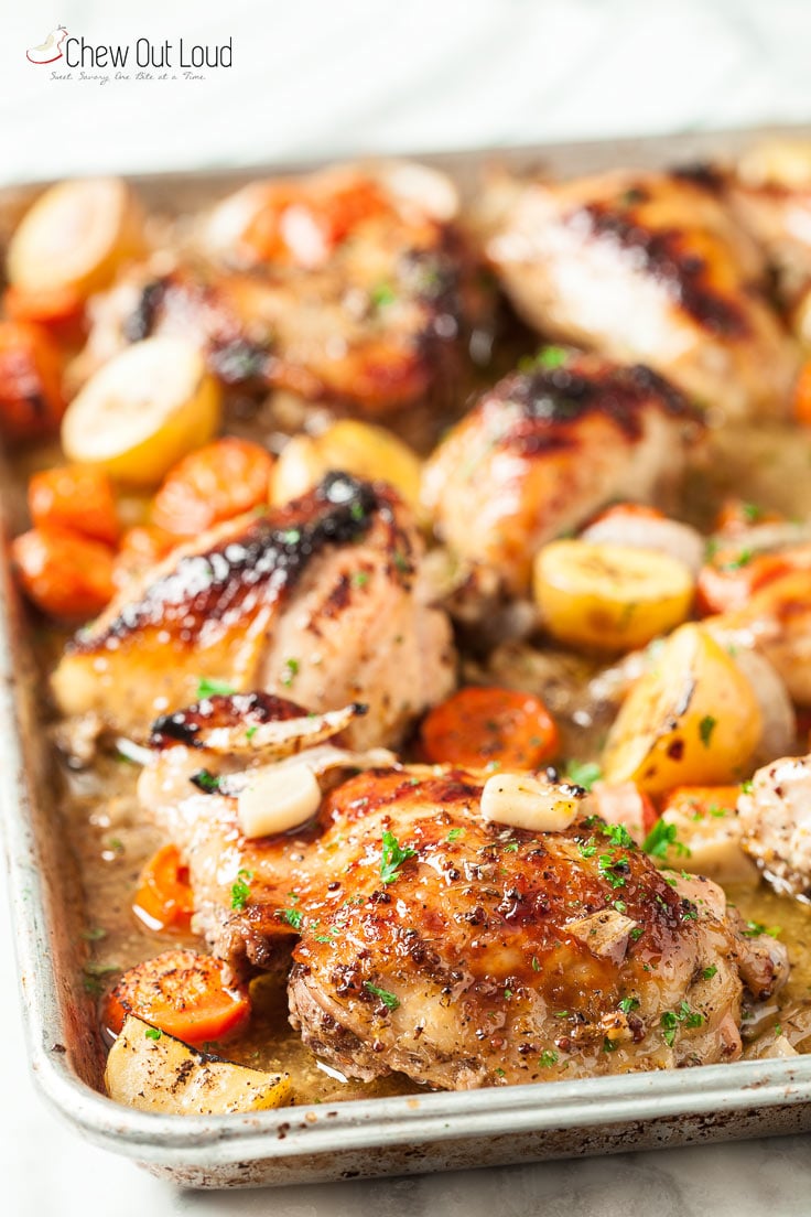 Sheet Pan Roast Chicken with Potatoes 1