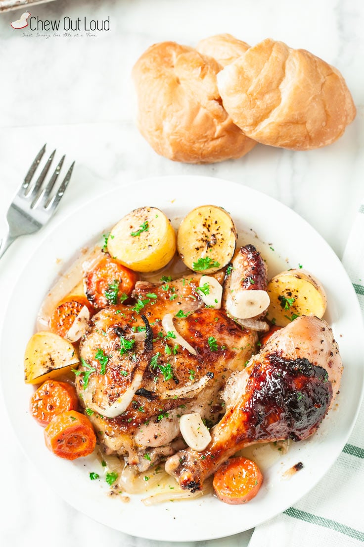 Sheet Pan Roast Chicken with Potatoes 3