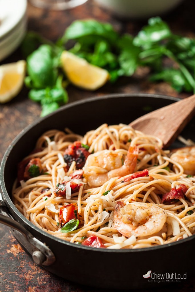 Skillet Shrimp Scampi Pasta