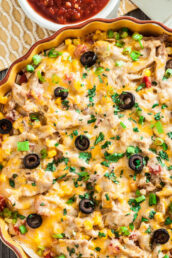 healthy creamy chicken enchilada