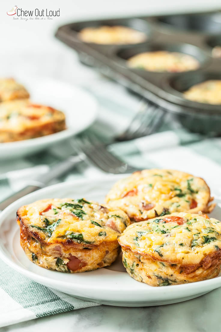 Muffin Pan Mini Quiche | Chew Out Loud