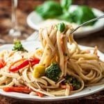 pasta primavera with vegetables