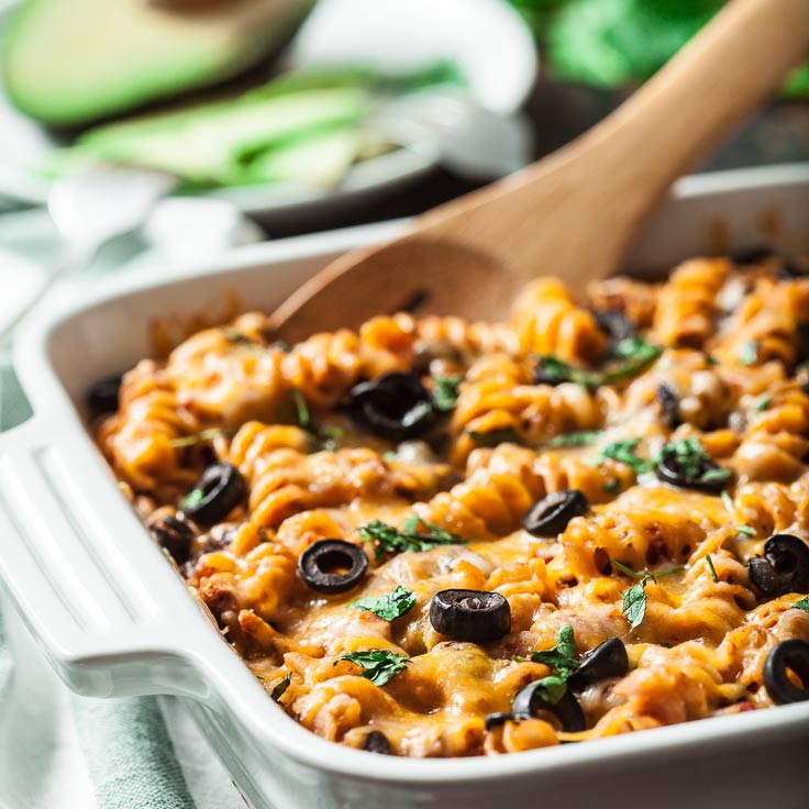 Mexican pasta bake