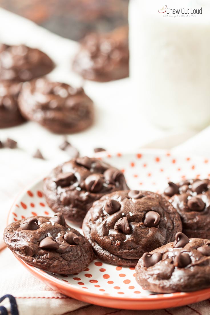 Chewy Chocolate Brownie Cookies 2