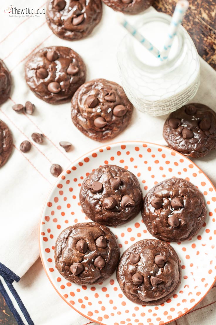 Chewy Chocolate Brownie Cookies 3