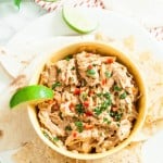 Mexican Style Chicken Salad with Chips