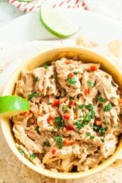 Mexican Style Chicken Salad with Chips