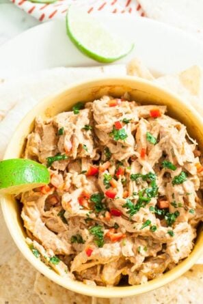 Mexican Style Chicken Salad with Chips