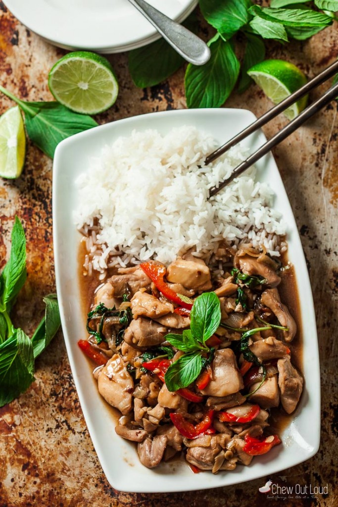 Thai Basil Chicken with Rice