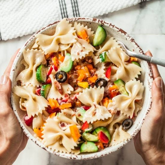 Easy Italian Pasta in a bowl