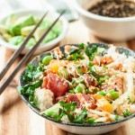 Poke Bowl with Tuna and Salmon