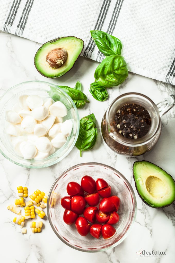 Grilled Chicken Caprese Salad with Avocado 1