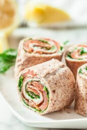 smoked salmon roll-ups