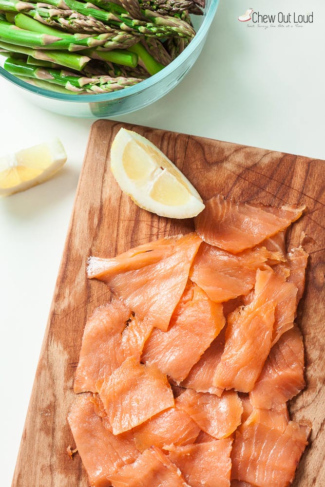 Lemon Pasta with Asparagus and Smoked Salmon