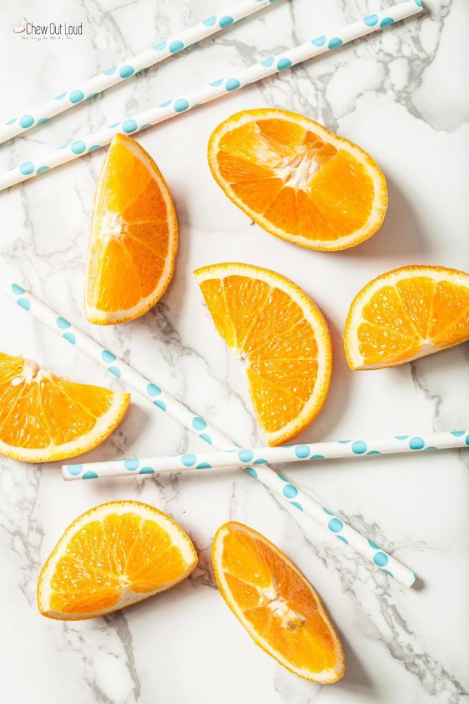orange slices for Orange Julius
