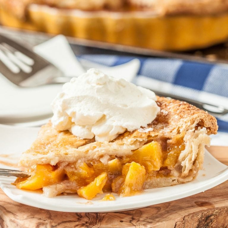 peach pie flaky butter crust