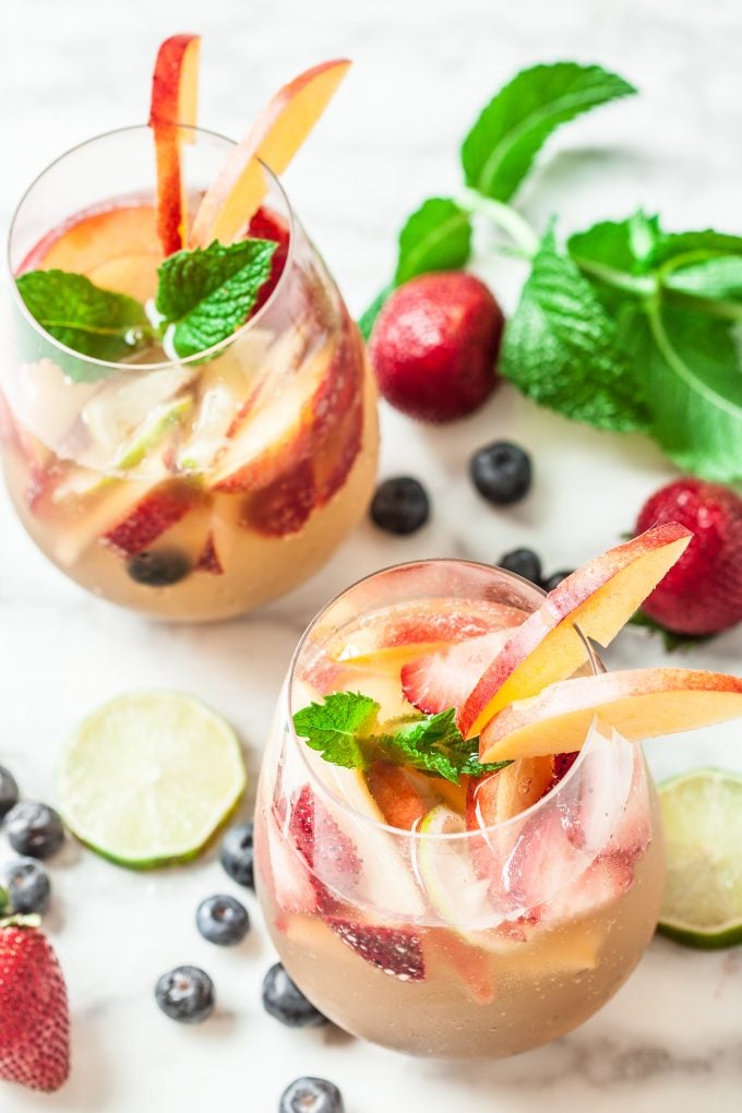 A Berry White Sangria Recipe - Fat Girl Hedonist