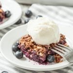 skinny blueberry crumble