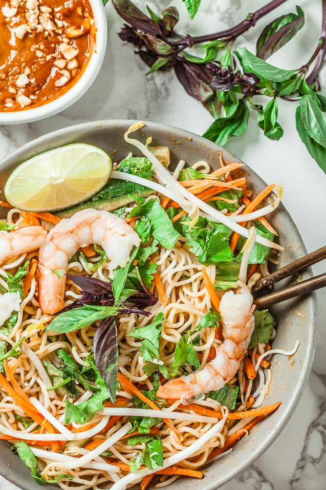 20-Minute Vietnamese Spring Roll Bowl (GF) - Chew Out Loud