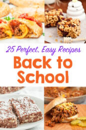 25 back to school recipes collage