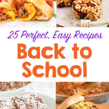 25 back to school recipes collage