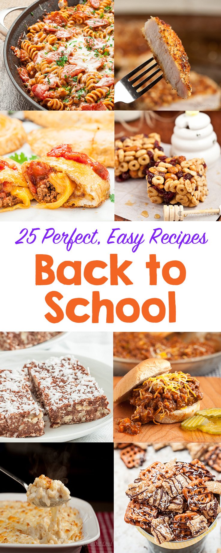 25 back to school recipes collage