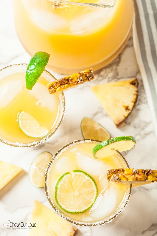 Big Batch Pineapple Margaritas 