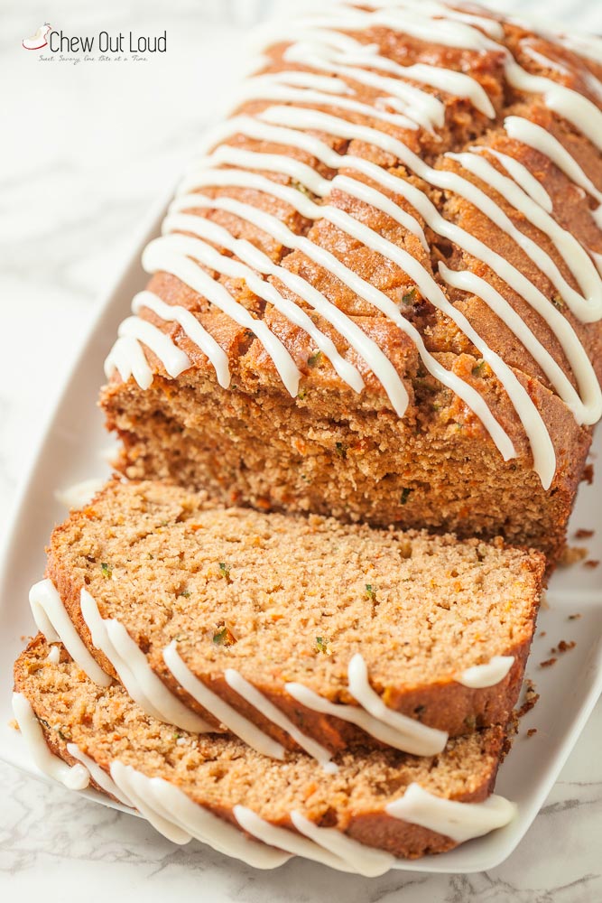 zucchini carrot bread, zucchini bread,  carrot bread, healthy quick bread