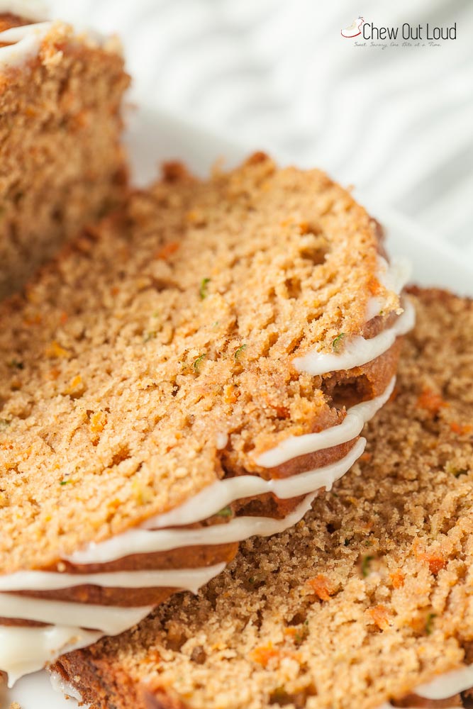 zucchini carrot bread, zucchini bread,  carrot bread, healthy quick bread