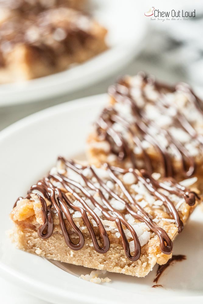 samoas cookie bars