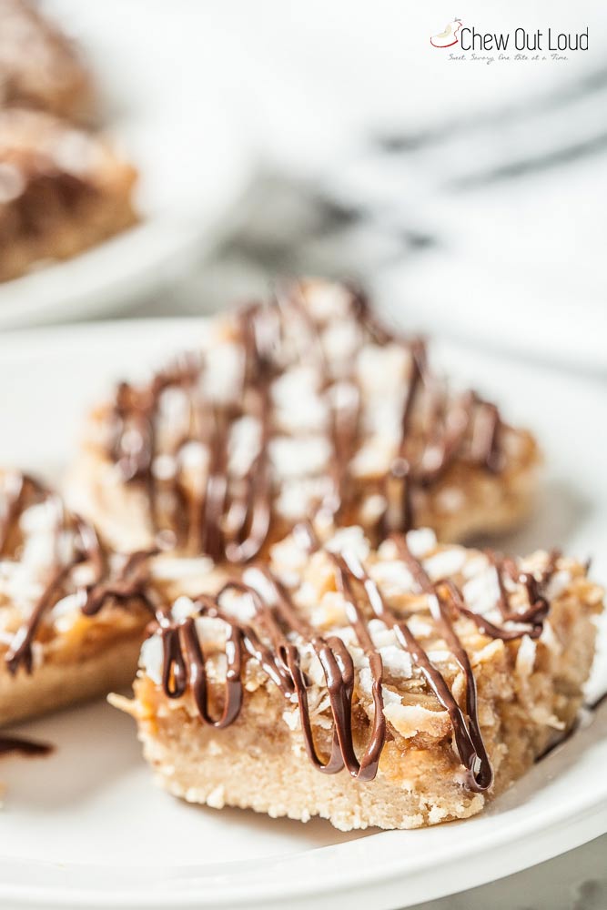 samoas cookie bars