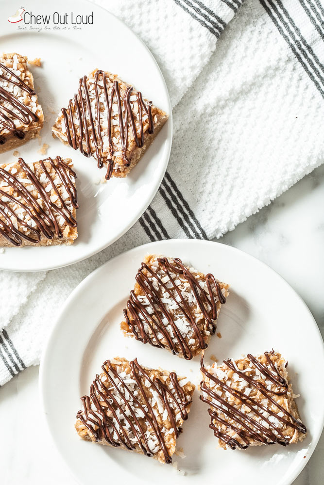 samoas cookie bars