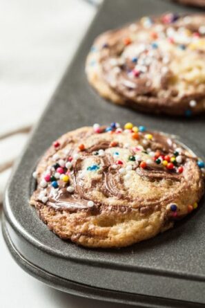 Nutella Cupcakes with Sprinkle