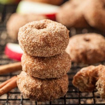 cinnamon apple baked donuts