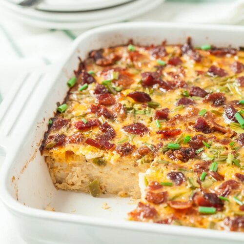 Bacon and Egg Breakfast Casserole | Chew Out Loud
