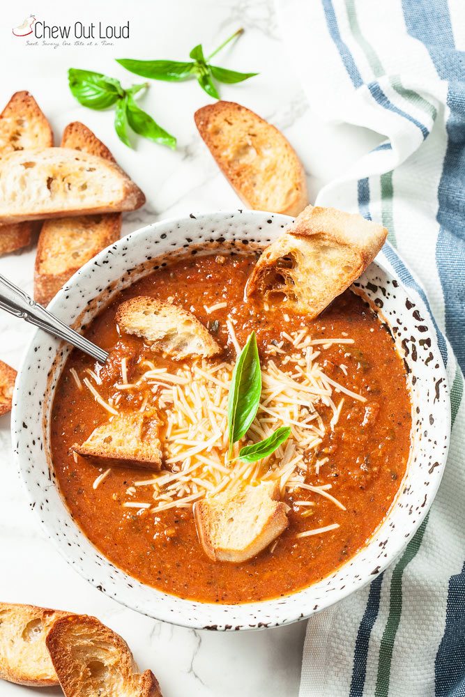 roasted tomato basil soup