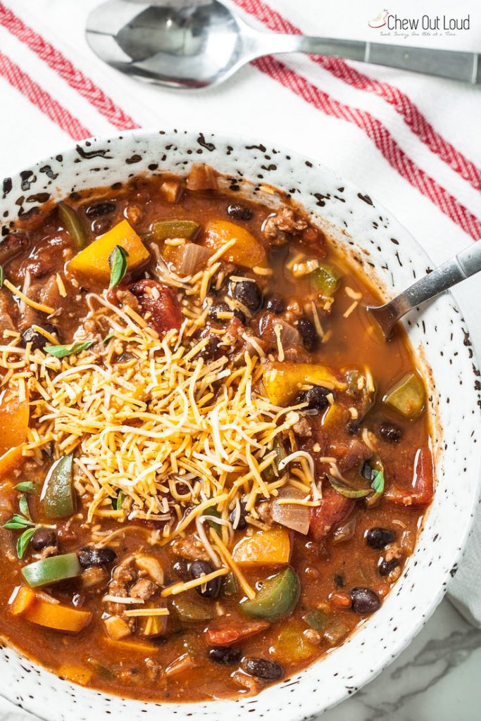 Healthy Fall Pumpkin Chili Recipe Chew Out Loud