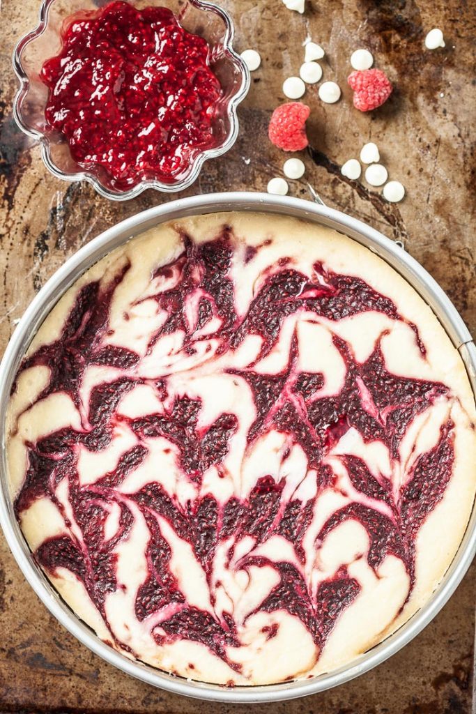 White Chocolate Raspberry Cheesecake Recipe - Chew Out Loud