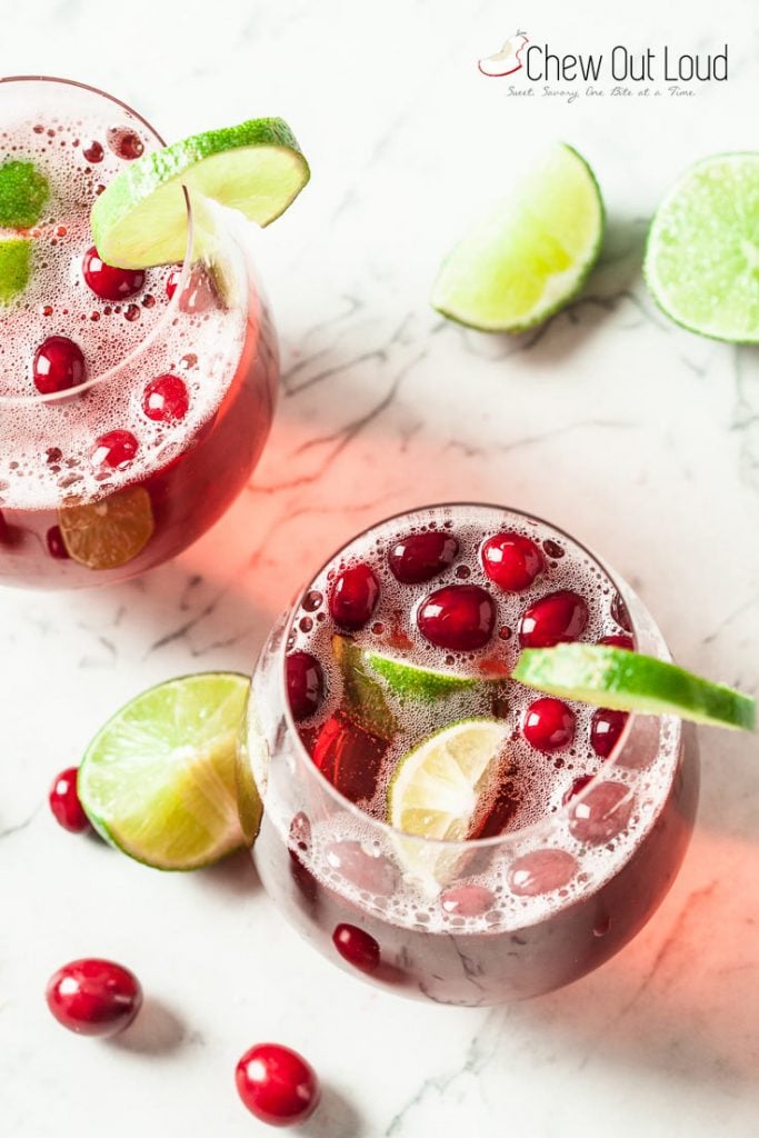 cranberry prosecco cocktail 