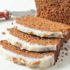Moist Gingerbread Loaf with Cream Cheese Frosting-image