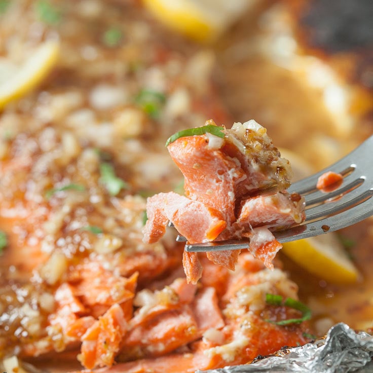 salmon cooked in foil