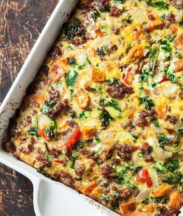 sweet potato sausage egg breakfast casserole