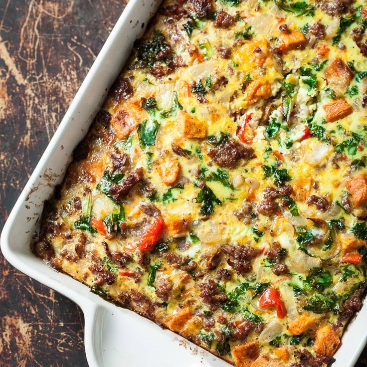 sweet potato sausage egg breakfast casserole